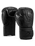 Overlord® Boxhandschuhe Legend I Kickboxing, Sparring, Box, MMA I Boxhandschuhe Männer I Boxing Gloves I Box Handschuhe Herren I Schwarz 12 oz.