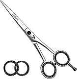 Candure Haarschere Friseurschere Profi 6.5 Zoll Haarschneideschere Haare und Bart Schere Leicht Schere Haare Schneiden, Hair Scissors für Männer, Frauen, Kinder und Haustiere