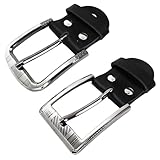2 Stück Gürtelschnalle Herren, Gürtelschnallen Für Herren Leder, Gürtelschnalle 40Mm, Ersatz Gürtelschnallen für 3,4–3,8 cm Gürtelbreite, Schnalle zum Nachrüsten für Jeans, Anzug, Business, Freizeit