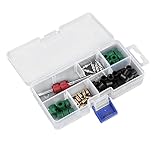 Jiawu Klimaanlagenaufladungs -Kit A/C Ventilentferner -Werkzeug Sortiment Kit, 71pcs Ventil und Schlauchdichtung für Auto Mechaniker