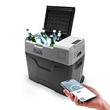 Belko® Kompressor Kühlbox ArcticCore 50 L – tragbare Gefrier- & Kühlbox DC 12/24V & AC 100–240V – grau