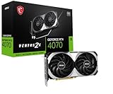 MSI GeForce RTX 4070 Ventus 2X 12G OC Grafikkarte - NVIDIA RTX 4070 GPU, 12GB GDDR6X (21Gbits / 192 bit), PCIe 4.0-2X TORX Fan 4.0 - HDMI 2.1a, DisplayPort 1.4a