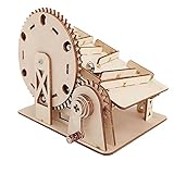 FASE Murmelbahn aus Holz, 3D-Puzzle zum Selbermachen, mechanisches Bauset, Ballbauspiel, Lernspielzeug für Kinder, Teenager