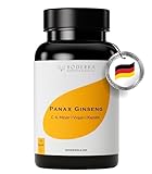 BODERRA Ginseng Kapseln hochdosiert BESTE Bioverfügbarkeit - MADE IN GERMANY - Panax Ginseng Extrakt (120 Stk) - Korean Ginseng hochdosiert (600mg/Tag) aus Premium Rohstoff, Vegan & Laborgeprüft