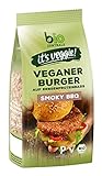 biozentrale Veganer Burger Smoky BBQ 170 g ca. 4 Burger, vegane Fleisch-Alternative aus Erbsenprotein, hoher Proteingehalt, ohne Soja, zum Braten und Grillen