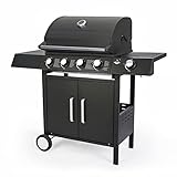 Gasgrill 'SAN ANGELO 4+1' von El Fuego® | 4 Hauptbrenner +...