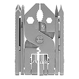 25‑in‑1 Multifunktionszange, Edelstahl Multitool mit Messer und Schraubenschlüssel, Klappbare Outdoor‑Zange für Camping, Wandern und Notfall