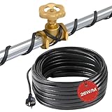 H&G Lifestyles 26W/m Heizkabel 5M Selbstregulierend – Dachrinnenheizung 230V für Dachrinne, Wasserrohre & Leitungen – Frostschutz Begleitheizung gegen Eis & Schnee