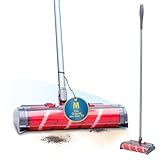 Livington Voom - Turbo Akku-Besen - elektrischer Akkubesen kabellos - Akku Kehrer mit selbstreinigender Bürstenrolle - Elektrobesen für Hartböden, Teppiche & Fliesen - für eine gründliche Reinigung