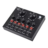 Podcast Audio Mixer – Sound-Effekt-Konsole, Streaming Sound Prozessor | Live-Karaoke-Mixer für Youtueb Titek Twithc und Spiel, Audio-Schnittstelle für Musiker oder Line-Diffusoren