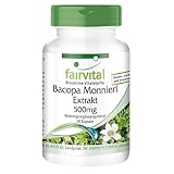 Fairvital | Bacopa Monnieri Extrakt 500mg - Brahmi Kapseln - mit 20% Bacoside - vegan - 90 Kapseln