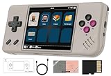 RG28XX Retro Handheld Spielkonsole , 2.83 Inch IPS Screen Linux System Built-in 64G TF Card 5516 Games Support Multimedia Application and HDMI TV Output(Gray)