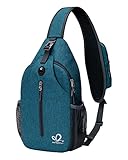 WATERFLY Sling Rucksack Sling Bag Schulterrucksack Umhängetasche Verstellbarer Rucksackgurt Wandern Brust Rucksack für Herren und Damen