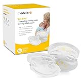 Medela Safe & Dry Einweg-Stilleinlagen – Extrem saugfähige Stilleinlagen – Packung mit 60 einzeln verpackten Stilleinlagen