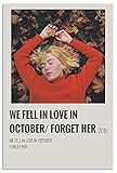 Poster 'Girl in Red', Mädchen in rotem Vinyl, Clairo-Vinyl, Leinwand-Kunst, für Wohnzimmer, Dekoration, ästhetische Vintage-Poster und Drucke, Wohnheim-Film, Teenager, Hippie, Heimdekoration, adrett,