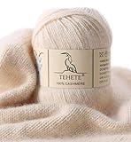 TEHETE 100% Kaschmir Garn zum Stricken, Häkelgarn 250...
