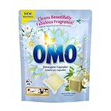 OMO Marseille Soap Laundry Capsules- 42 Capsule x 20g Each -Powerful Stain Removal with Long-Lasting Fragrance, Up to 14 days of wash-to-wash freshness, Dissolves fast, works in a 30-minute quick wash