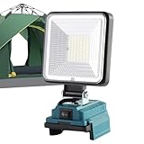 Wiederaufladbare Baustrahler | Kabellose Taschenlampe | Kompakte Lampe mit USB- und Typ-C-Ladeanschluss für Baustellen, Werkstatt und Outdoor