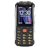 Ausla Mobiltelefon für ältere Menschen, Zinklegierung, Klarer Klang, Mobiltelefon mit Großen Tasten, 2,6 Zoll, Dual-SIM für Senioren (BLACK)