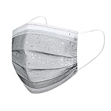 YpingLonk 10 Stück 𝙈𝙚𝙙𝙞𝙯𝙞𝙣𝙞𝙨𝙘𝙝𝙚𝙧 𝙤𝙥 𝙈𝙖𝙨𝙠𝙚𝙣 Mund Nasenschutz Erwachsene Einweg 3-lagig mit Motiv Weihnachten Bunt bandana mundschutz Atmungsaktiv Print Schals Mund-Tuch Halstuch