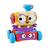 Fisher-Price - Tino Robotino 4-in-1, Lernspielzeug mit Smart Stages Technologie mit über 120 Geräuschen, italienische Ausgabe, Spielzeug für Kinder 6+ Monate, HDJ16