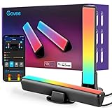 Govee LED Lightbar, RGBICWW TV Hintergrundbeleuchtung funktioniert mit Alexa und Google Assistant, App Steuerung dimmbar 16 Millionen Farben für Zimmer, Gaming Deko, Weihnachten Deko, mit WLAN