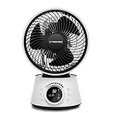 TROTEC 360°-Turbo-Ventilator TVE 100 | 26 Watt Leistung, 32 Geschwindigkeitsstufen | Duftöl-Behälter und -Diffuser | Timerfunktion (1-12 Stunden), IR-Fernbedienung