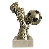 Larius Group Fußball Goldener Schuh Trophäe Fußballpokal Ehrenpreis Torschützenkönig (Ohne Text)