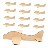 Supvox 24 Stück Modellflugzeug Aus Holz Kleines Flugzeughandwerk Unfertiges Flugzeug Graffiti-Flugzeug Aus Holz Kinderspielzeug DIY-flugzeugmodelle Leere Flugzeuge Hölzern