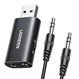 UGREEN Bluetooth 5.4 Adapter 2 in 1 Bluetooth Transmitter Empfänger Klinke Bluetooth Sender für TV, Kopfhörer und Stereoanlage
