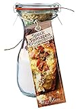 Backmischung im Weckglas für Speck Tomaten Krustenbrot Mini ( 250ml ) - Zutaten im Weckglas für die einfache Zubereitung – Gourmet Back-Mischung von Feuer & Glas