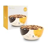 Winkee - Kätzchen Müslischale I Süße kleine Schüssel aus Keramik mit Katzen-Öhrchen I Katzen Geschenk aus Steingut
