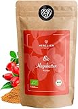 Bio Hagebuttenpulver 1000g| fein gemahlenes Hagebutten Pulver | Zertifizierte Bio-Qualität | Perfekte Ergänzung für Smoothies, Säfte, Goldene Milch, Moon Milk & Co. | Herzlich Natur