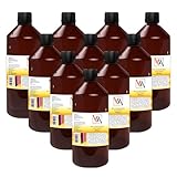 10L 10 x 1L Glycerin 99,8% Pflanzliches Glyzerin EP/USP/DAB Pharmaqualität Glycerol 1000 ml, 1 Liter Flasche UV-Schutz