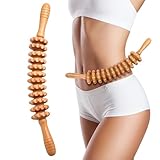 Faszienstab Holz Massageroller,Faszienrolle Holz,Massage Roller Massagegerät,Massageroller Mit Griff,Massagestab Faszienstab,Faszienrolle Massagegerät,Therapie Massage Tool