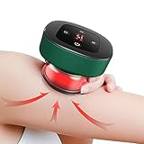 Schröpfen Set, Smart Rotlicht elektrische Schröpftherapie Maschine mit 12 Gängen Vakuum Schröpfmassagegerät wiederaufladbare Gua Sha Schröpftherapie Set zurück Hals elektrische Schröpfmassagegerät