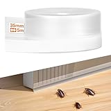 Dichtungsband Selbstklebend Silikon Transparent Dichtungsstreifen 35mm×5M Multifunktions Silikonstreifen Selbstklebend, Zugluftstopper Schalldicht für Tür, Fenster