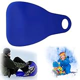 Furforstk schneerutscher Kinder, Popo rutscher Schnee mit Griff rutschteller Schnee, poporutscher Kinder, tellerrutscher für Wintersport im Freien, Schneesport, Gras und Sand (45X65CM, Blau)