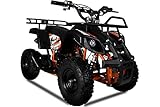 KXD M7A 6' 49ccm Quad Mini ATV Miniquad Benzinmotor Kinderquad Kinder Enduro Pocketquad Sportquad Jugendliche Freizeitfahrzeuge Kidsquad Erwachsene Funsport orange