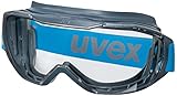 Uvex Megasonic - Schutzbrille für Arbeit & Labor - Transparent/Anthrazit-Blau