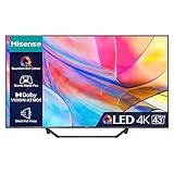 Hisense 43A7KQ 108cm (43 Zoll) Fernseher, 4K QLED Smart TV, Quantum Dot, 60Hz, HDMI 2.0, Game Mode Plus, Dolby Vision Atmos, Bluetooth, Alexa Built-in, Anthrazit, [2023]