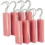 16pcs Zedernblöcke, hölzerne duftende Kleiderspeicherwägerfrischer mit Haken für Schubladen Schränke, Zedernblöcke