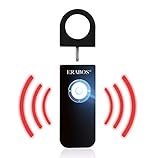 Original ERABOS® Taschenalarm T1000 | Premium Modell | mit Stroboskop LED Blitzlicht | Panik Alarm | Schrillalarm | Notfallalarm für die ganze Familie