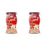 Schwartau Samt Erdbeer-Vanille, Fruchtaufstrich ohne Stücke & ohne Kerne, 270g (Packung mit 2)