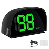 Digitaler GPS Tachometer für Auto HUD Display Geschwindigkeitsmesser mit Sonnenblende Auto-Tacho für Präzise Geschwindigkeit für Auto Elektroroller Plug-and-Play-Tachometer