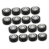 MOLUCKFU 40 Stück Teiliges Mini spielzeugauto räder aus Robustem Kunststoff DIY Modellbau Zubehör Umweltfreundliche Ersatzteile für Kinderfahrzeuge und Bastelprojekte