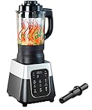 Rosenstein & Söhne Sojamilchbereiter: Profi-Standmixer mit Wärme-Funktion, Touch-Tasten, 1,75 l, 1.500 Watt (Kochmixer, Sojamilch Zubereiter, Wärmefunktion)