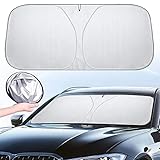 Sonnenschutz Auto Frontscheibe 142×80cm, Auto Sonnenschutz...