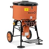 BAUTEC Zwangsmischer 150 L Trommel » 2,2 KW / 230 V » Mischmaschine für Beton Zement Putz Mörtel Schüttgut » Tellerzwangsmischer » Betonmischer