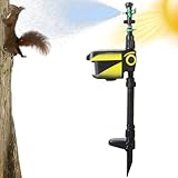 Gartensprinkler mit Bewegungserkennung, solarbetriebener Wasser-JTT-Tiervertreiber, Wildtierabschreckung, Sprühgerät für den Außenbereich, Bauernhof, Rasenschutz, langlebige ABS-Sensor-Einheit zur